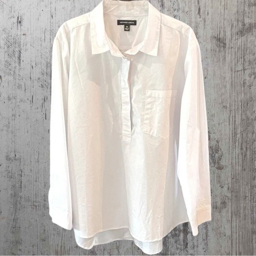 Alexander Jordan Formal White Collared Blouse